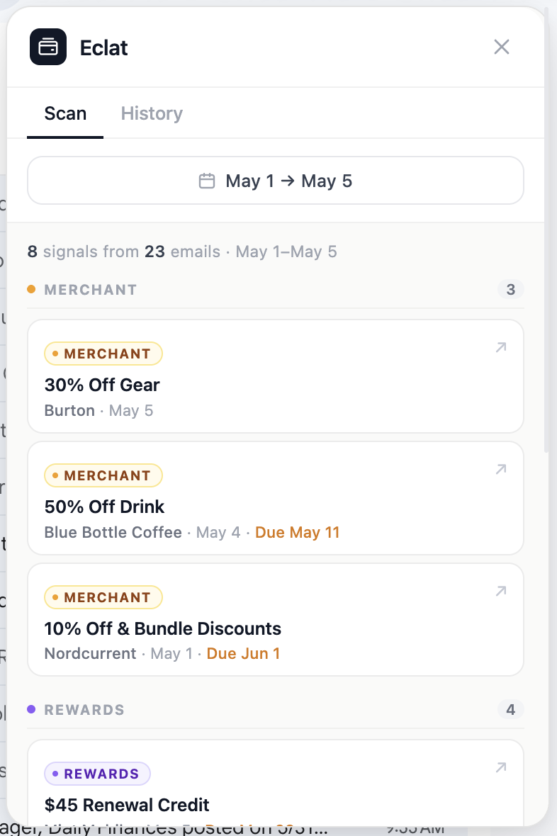 Eclat app demo